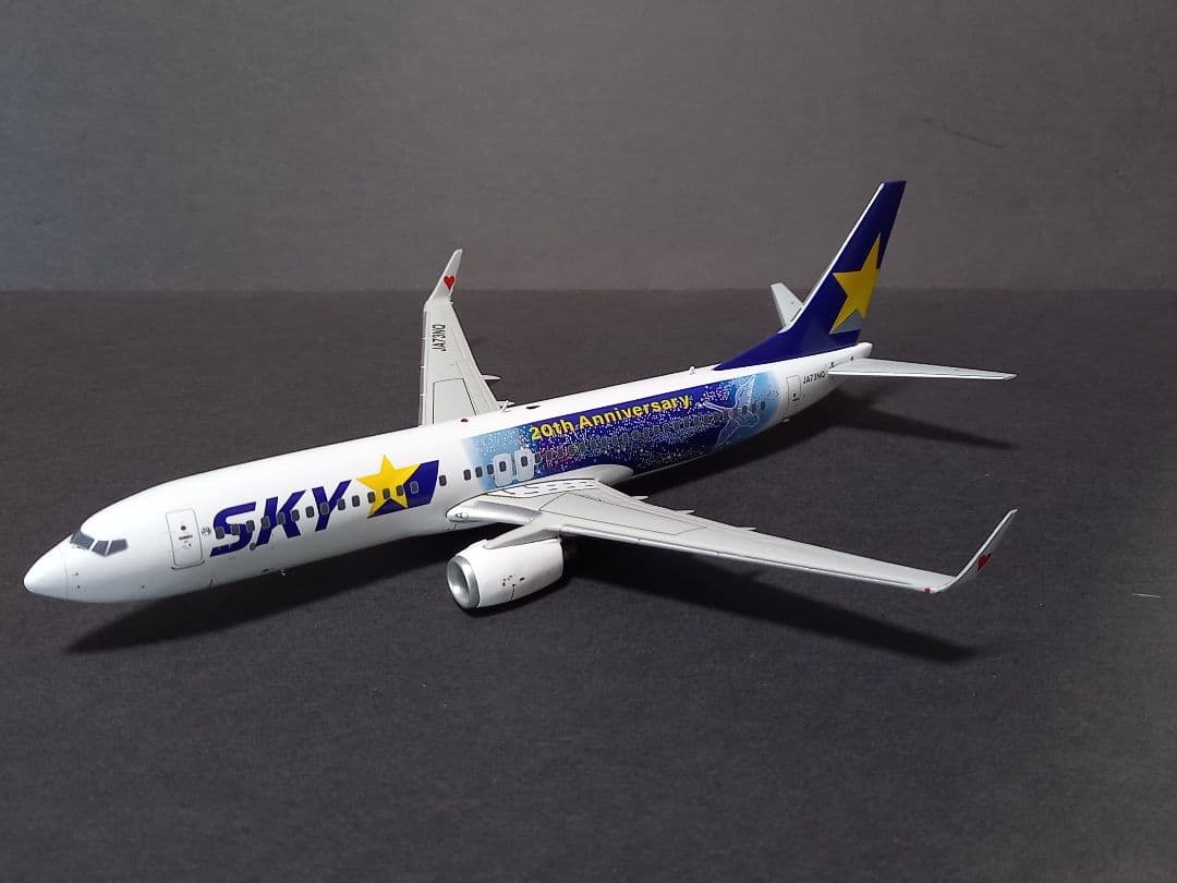 Jcwings　 1/200 スカイマーク 20周年記念塗装　JA73NQです。