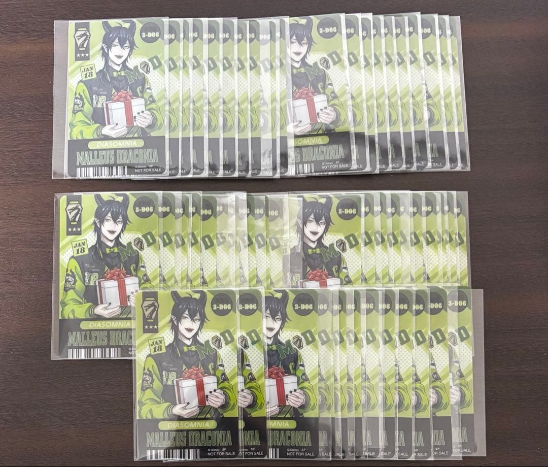 ツイステ マレウス　アニメイトフェア特典 チケット風しおり