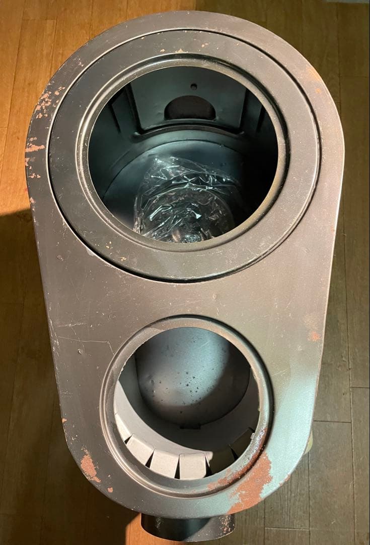 未使用 薪ストーブ 玉子型ストーブ 小3号 アウトドア キャンプ