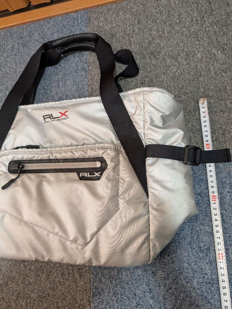 RLX シルバー ゴルフバッグ 約40cm x 30cm