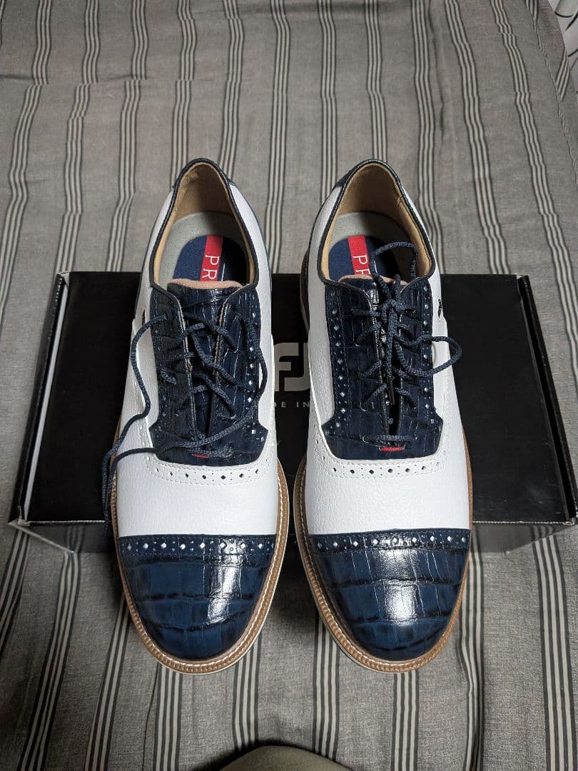 FOOTJOY ゴルフシューズ ホワイト/ネイビー