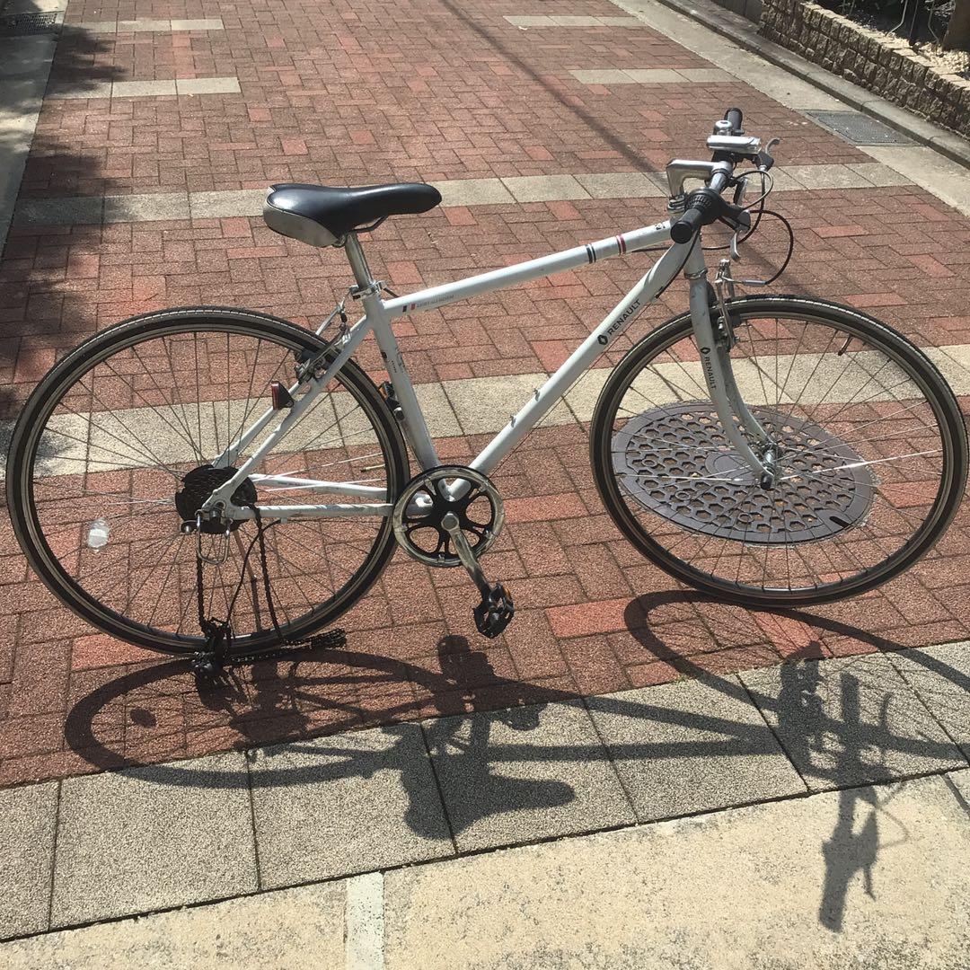 中古自転車　【引取限定】　ブランド:ルノー　ホワイト