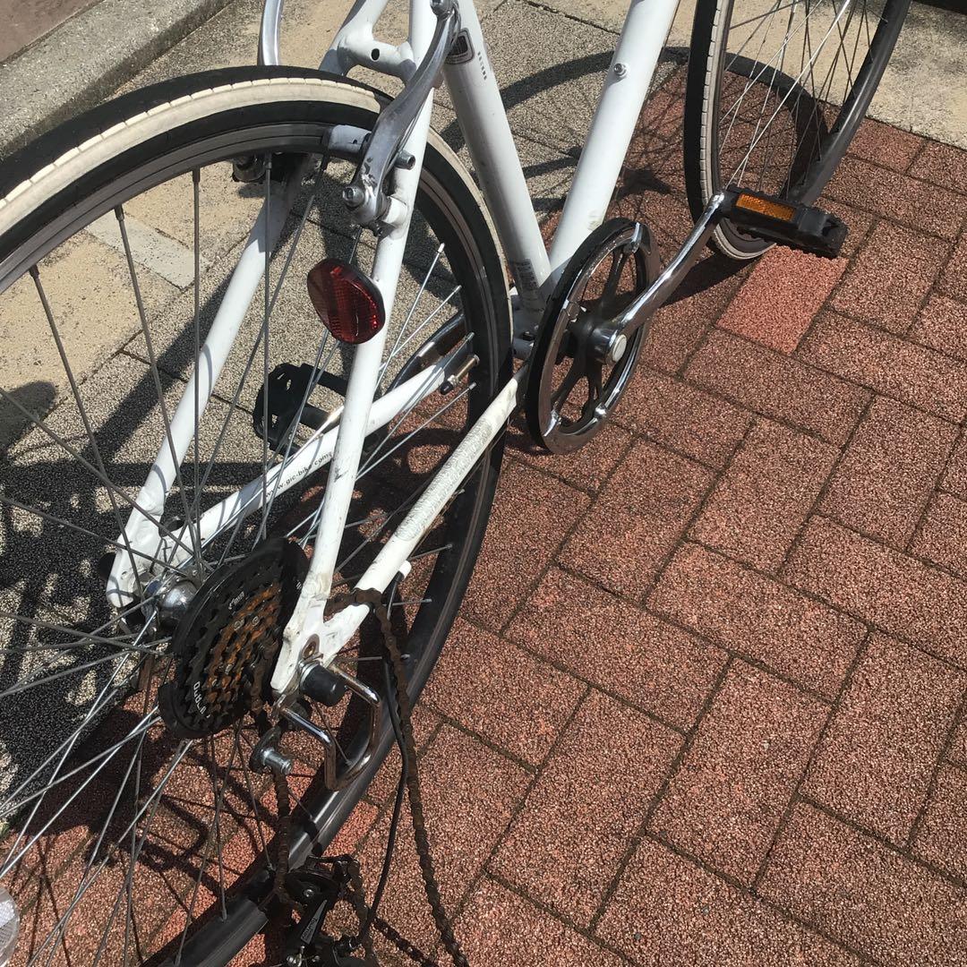 中古自転車　【引取限定】　ブランド:ルノー　ホワイト