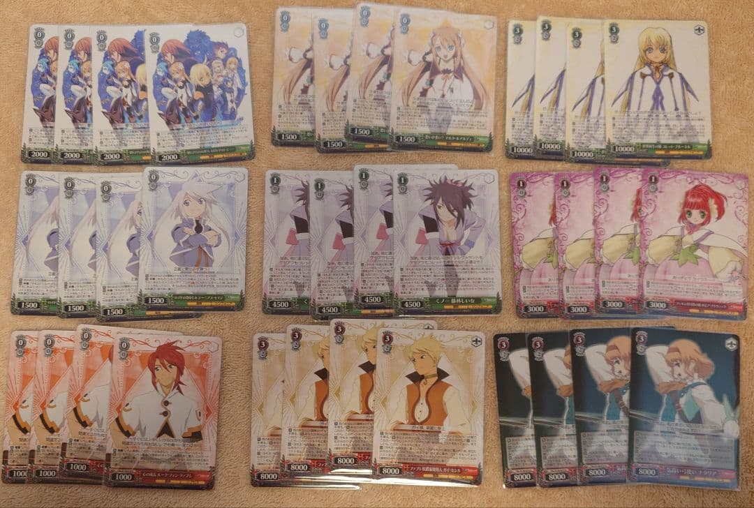 テイルズ ヴァイスシュヴァルツ RR以下4コン セット TD 先攻後攻付