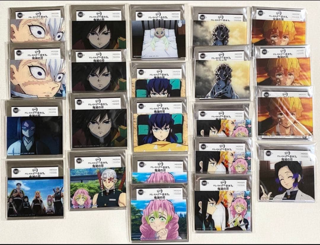 鬼滅の刃 一番カフェ アクリルプレート 繋がるスクエア缶 煉獄 29点セット