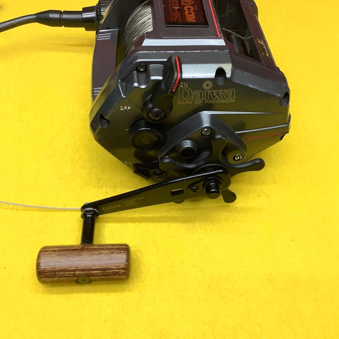Daiwa 棚COM SSー80 電動リール 動作品 ワイヤー巻いてあります。