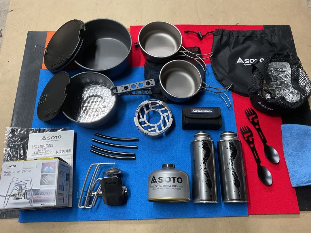 SOTO新品クックシステム+新品ST-310+新品CSMicroバーナー他セット