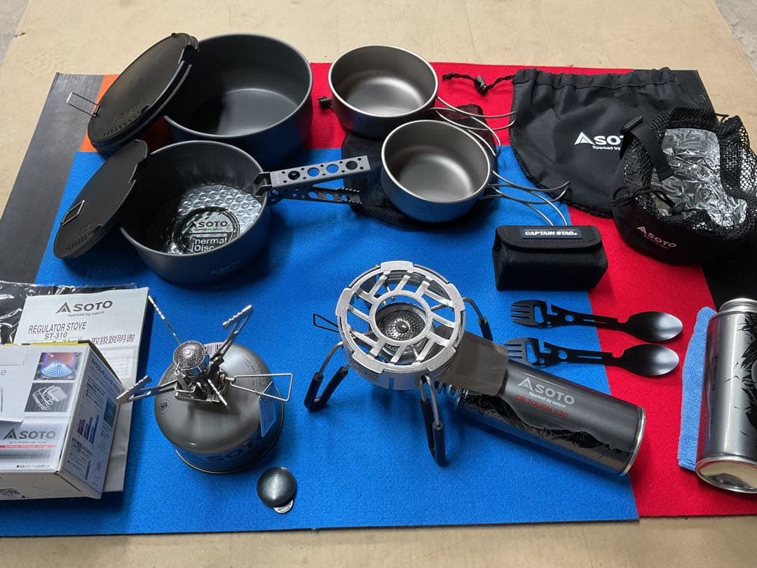 SOTO新品クックシステム+新品ST-310+新品CSMicroバーナー他セット