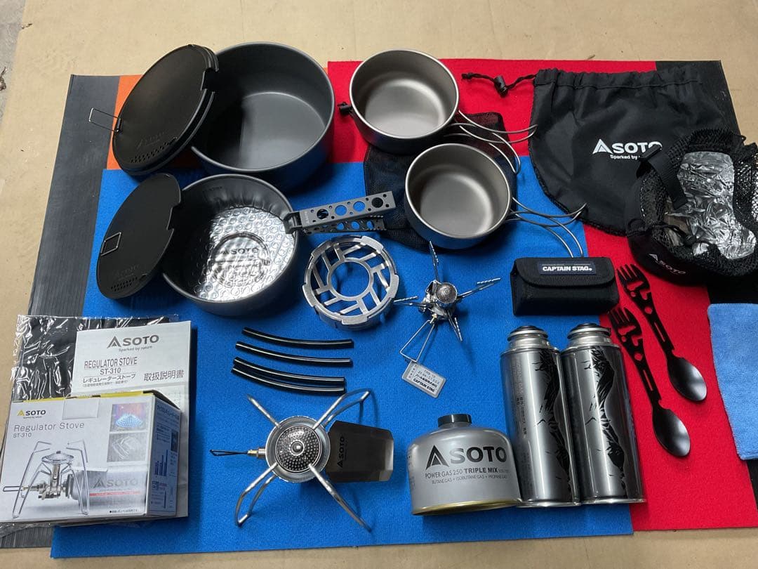 SOTO新品クックシステム+新品ST-310+新品CSMicroバーナー他セット