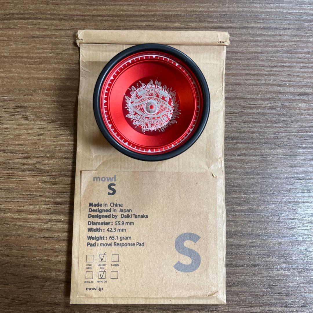 m*l様 mowl サーベイランス右眼　1stロット　バーシティレッド/マットブ