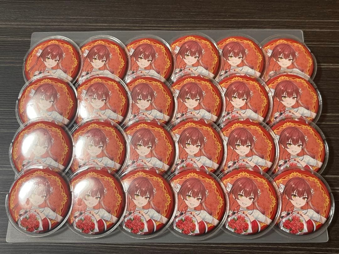 ホロライブ 7周年 缶バッジ 宝鐘マリン 24個