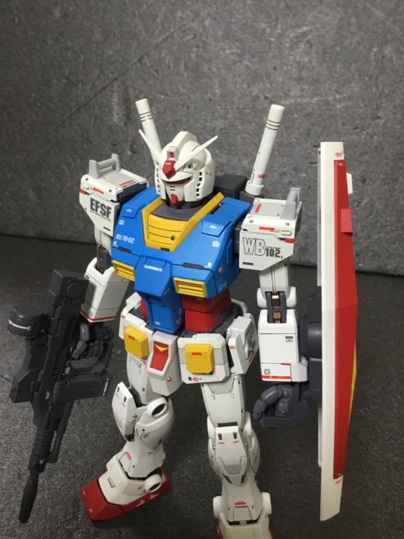 MG 1/100 RX-78-02 ガンダム オリジン 中期型 改修塗装済完成品