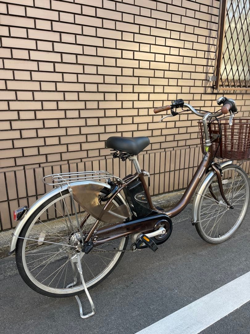 ブラウン 電動アシスト自転車 シティタイプ
