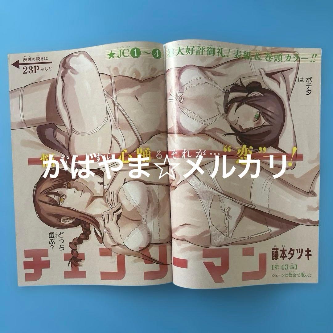 チェンソーマン　週刊少年ジャンプ　カラーページ　切り抜き　デンジ　レゼ　マキマ