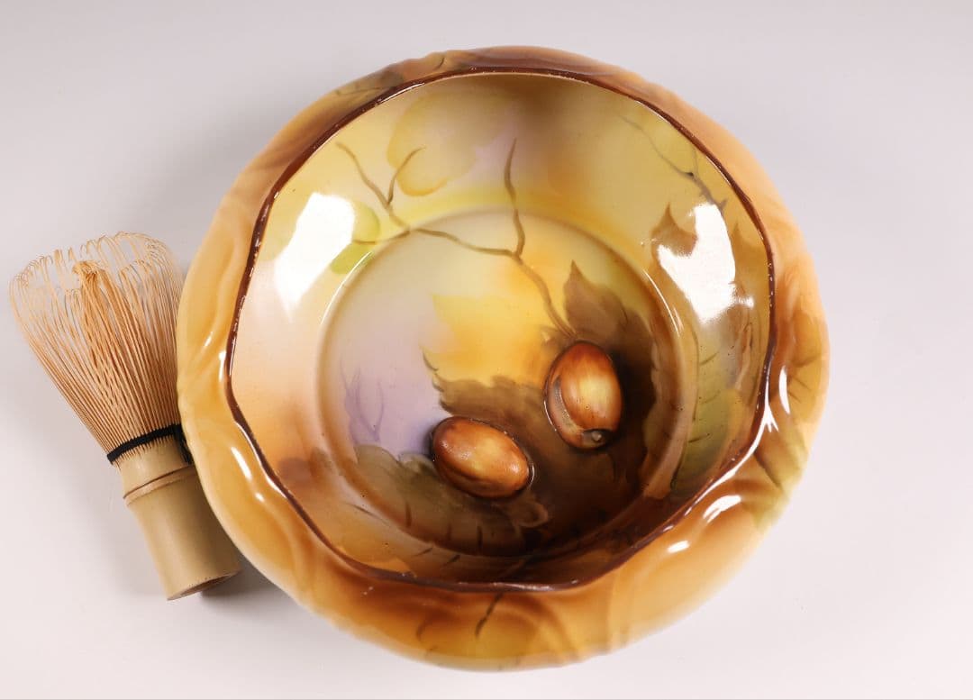 【CM291】オールドノリタケ 鉢 皿 19cm 1918年 ナッツ 陶磁器