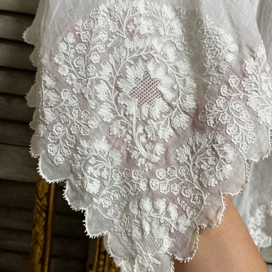 アンティーク　レースストール　フランス