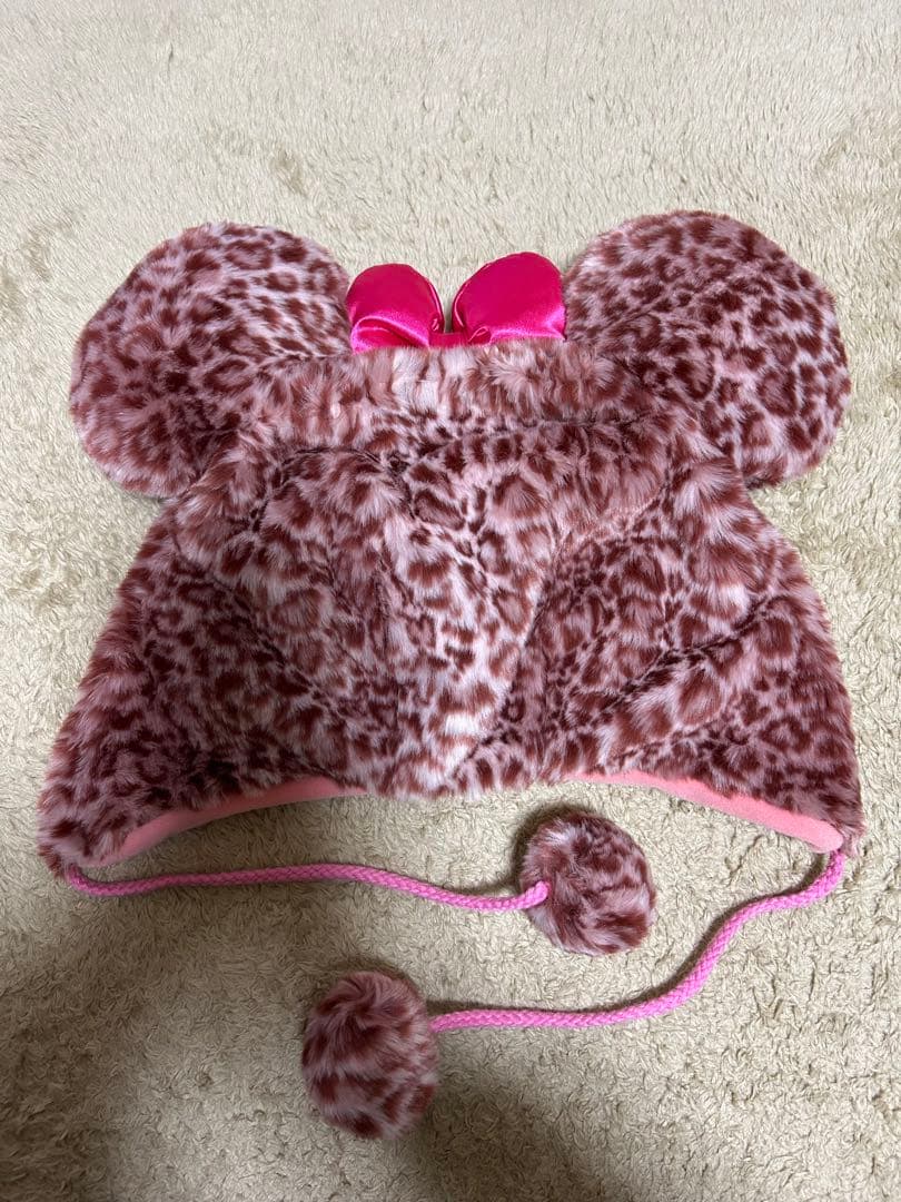 ディズニー　ヒョウ柄ファンキャップ