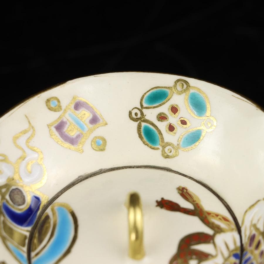 Y3030-2 茶道具 宮川香林 宝尽 袋形薄器 共箱　　GGG