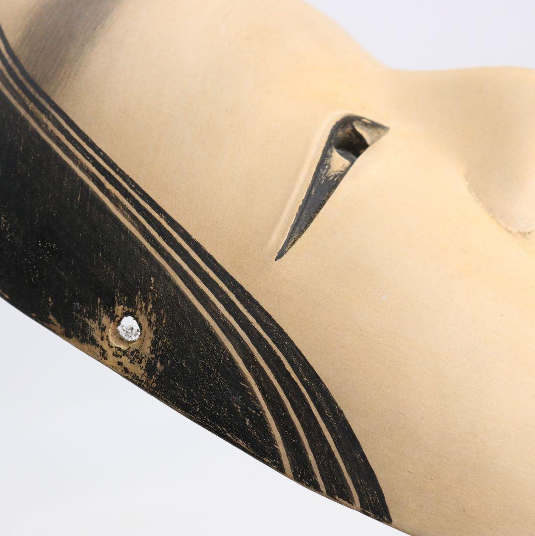 能面 小面 彩色木彫　AC1022