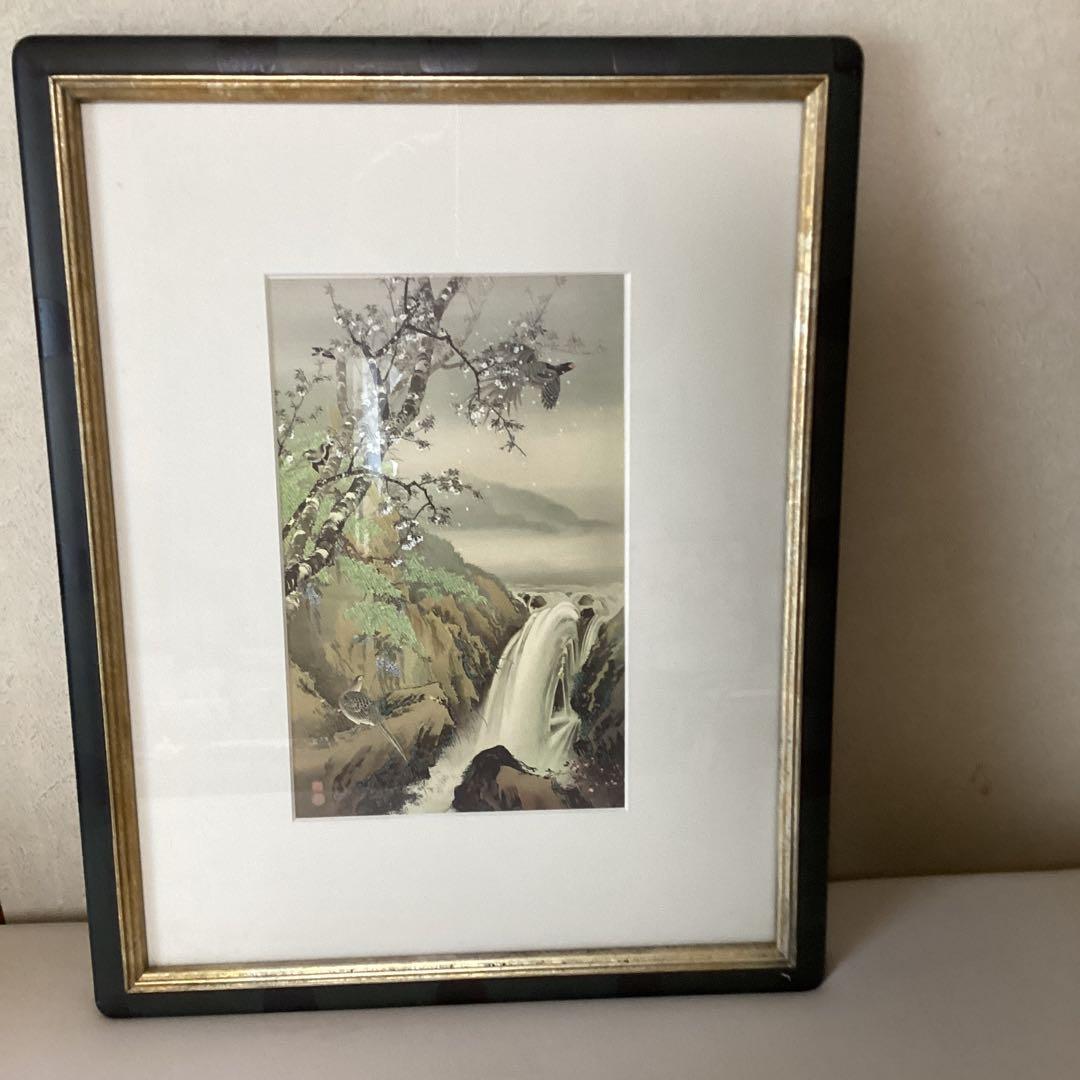 今尾景年　1990年作　凹版ザンメル刷り　彫刻【大浦博美】天理大附属図書館蔵