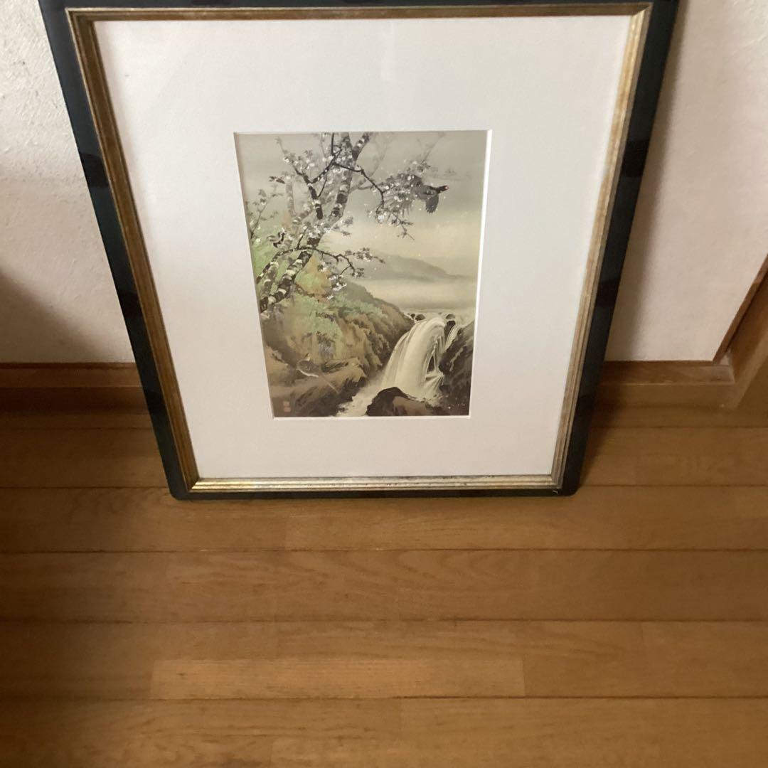 今尾景年　1990年作　凹版ザンメル刷り　彫刻【大浦博美】天理大附属図書館蔵