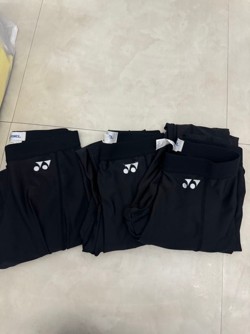 ヨネックスYONEXアンダーウェア長ズボンL 3本セット　アンダースパッツ