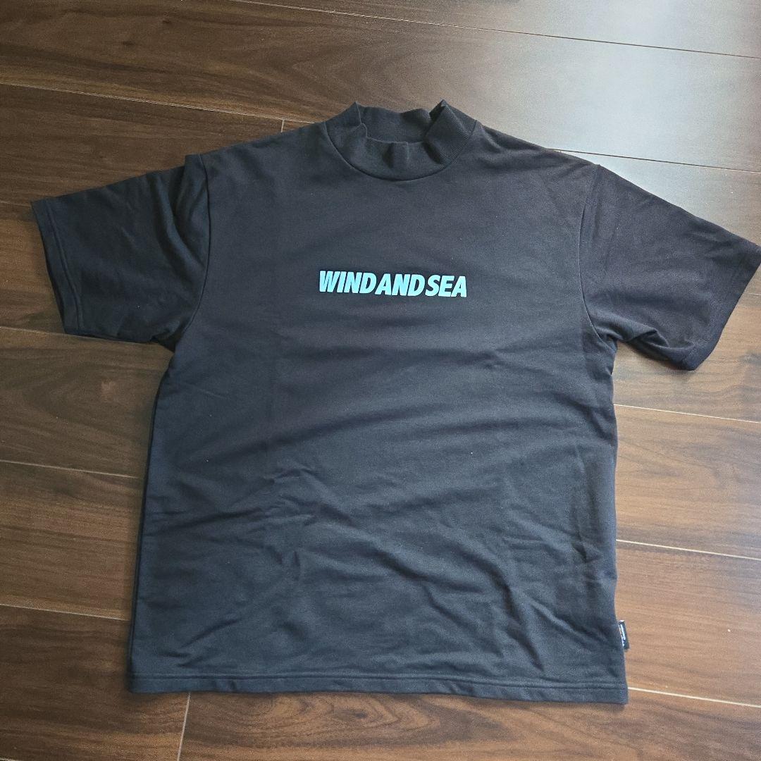 WINDANDSEA ウィンダンシー モックネックシャツ ブラック