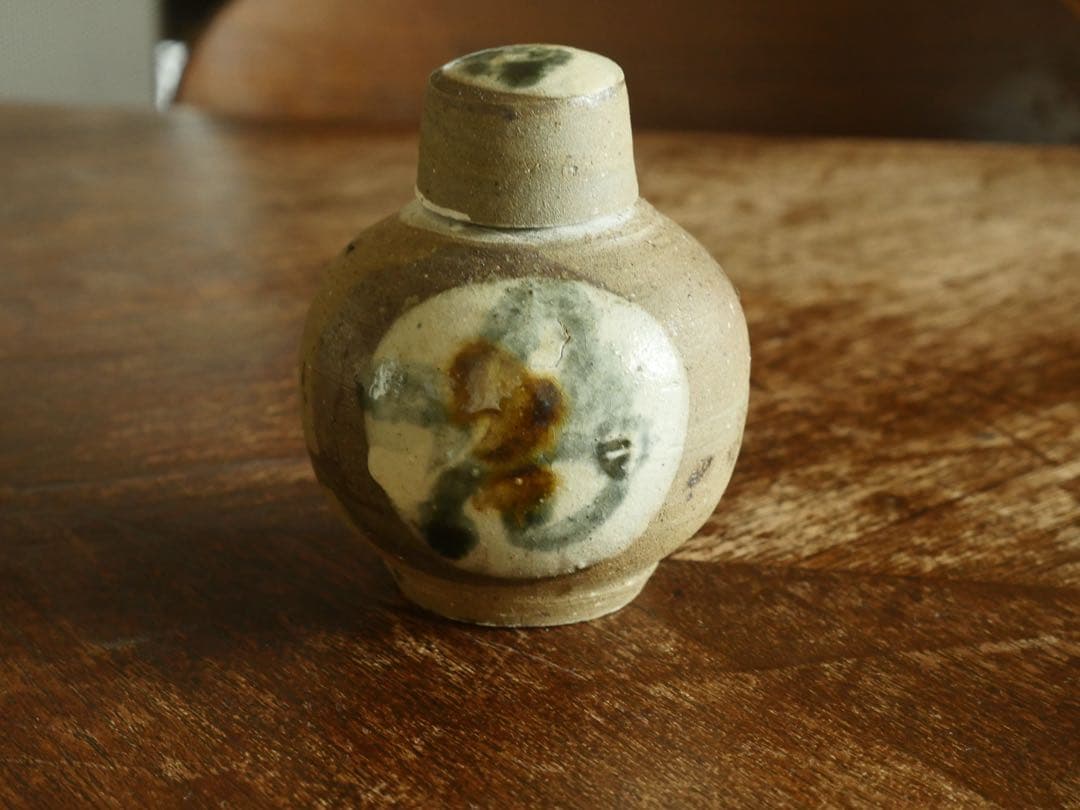 古作　壺屋焼茶壺　やちむん