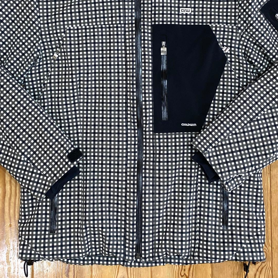 ❤️GOLDWIN❤️ゴールドウイン❤️スキーウェア❤️白黒チェック柄❤️L❤️美品❤️