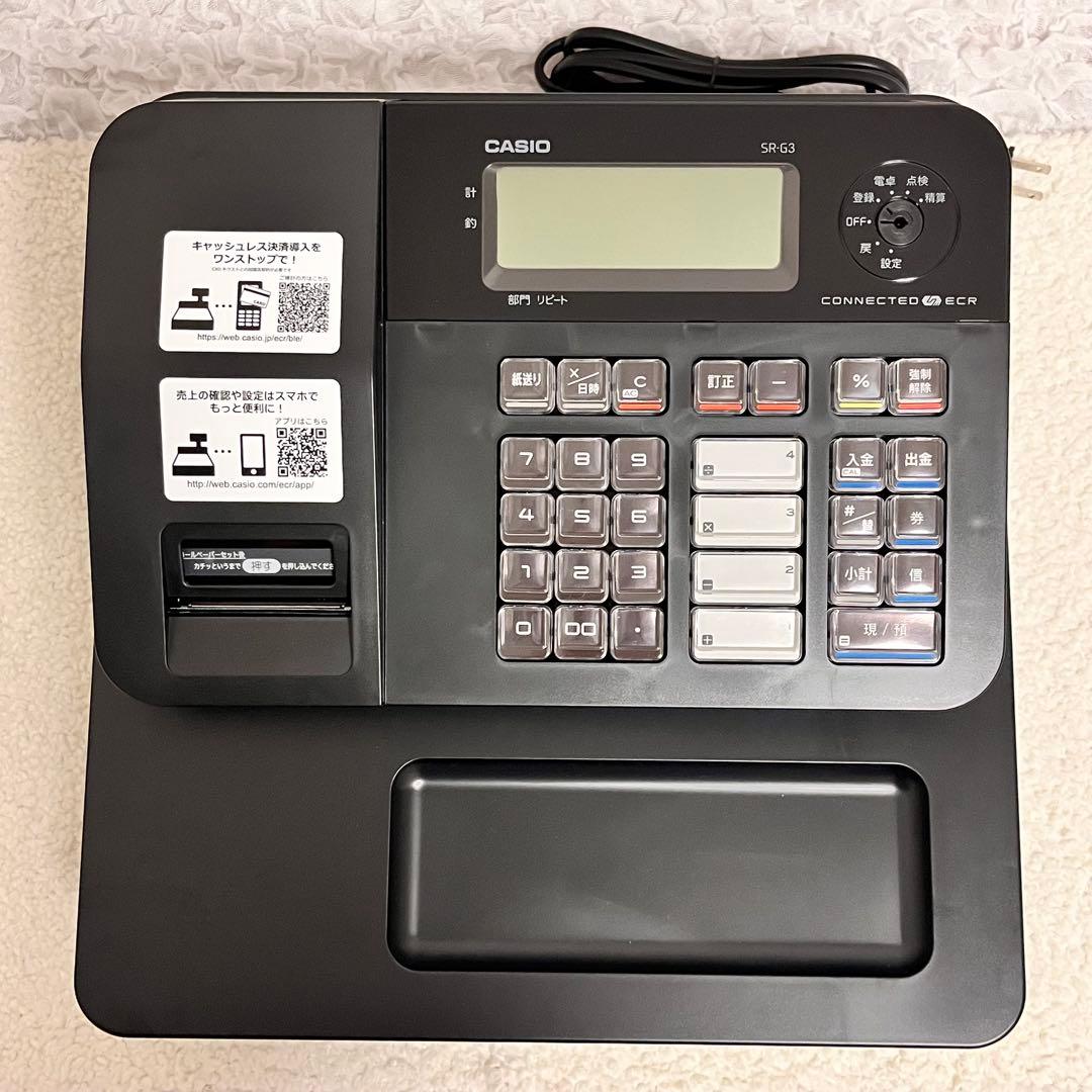 新品未使用　電子レジスター ブラック　カシオ　インボイス対応　スマートホン連携