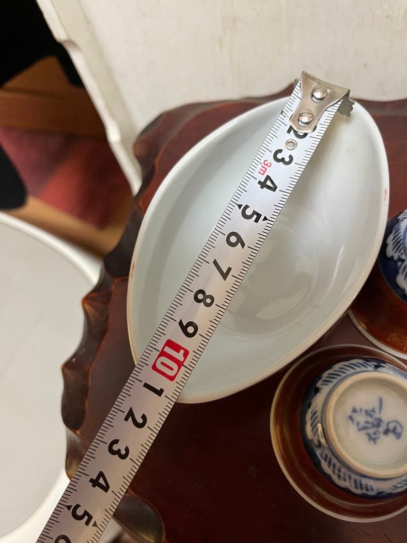 九谷焼 煎茶道具　煎茶器セット　長右衛門 金蘭手 茶器　細長湯冷し　骨董