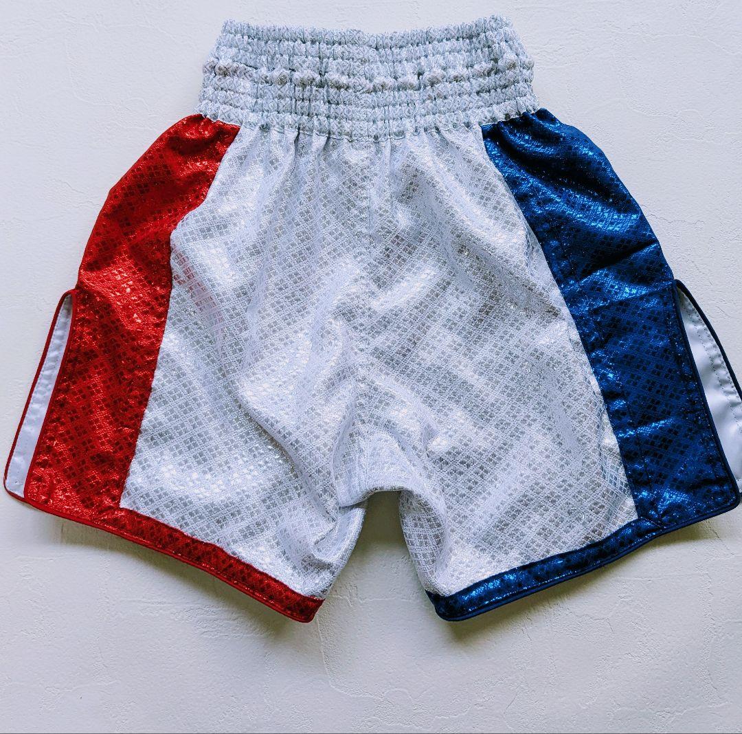 未使用PHENOMキッズサイズ ラメ生地ロングキックパンツ、ボクシングトランクス