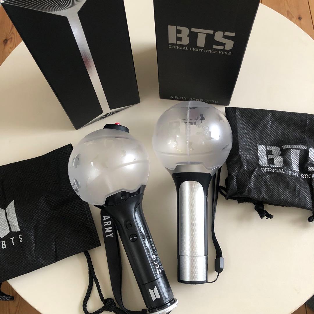 BTS 公式ライトスティック Ver.2 Ver.3 セット　アミボム