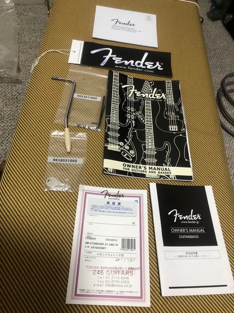 fender amercan standard stratcaster 白