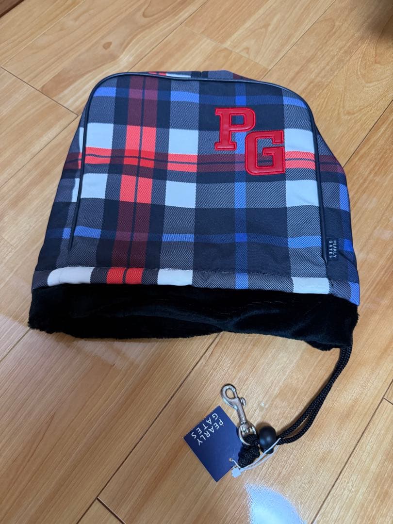 新品未使用 PEARLY GATES チェック キャディバック アイアンカバー付