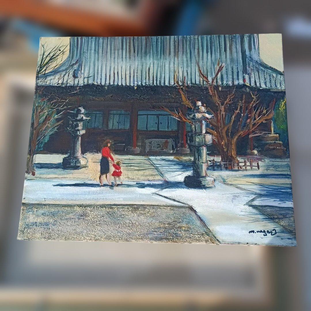 5193）長尾正明　油絵F8号「真如堂」