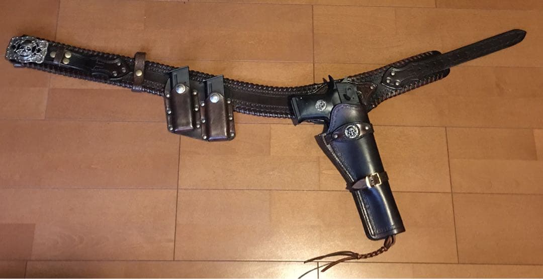 デザートイーグル10インチ+専用ガンベルト+フリーダムアートメタルグリップ