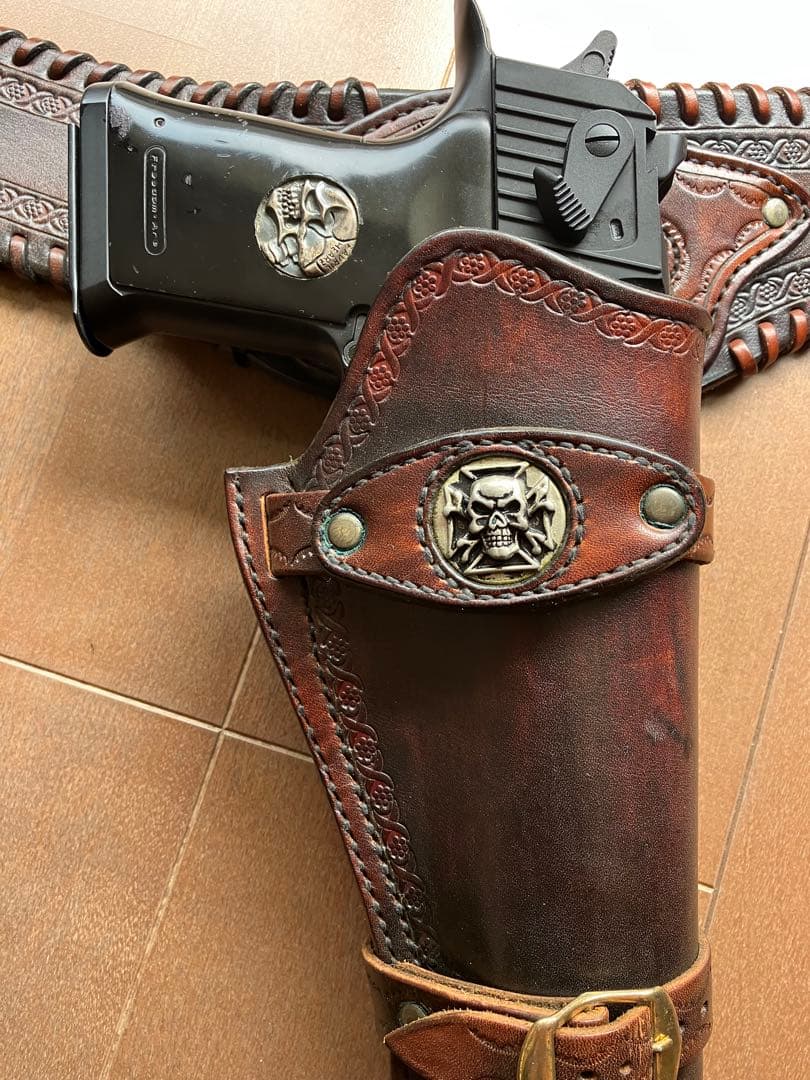 デザートイーグル10インチ+専用ガンベルト+フリーダムアートメタルグリップ