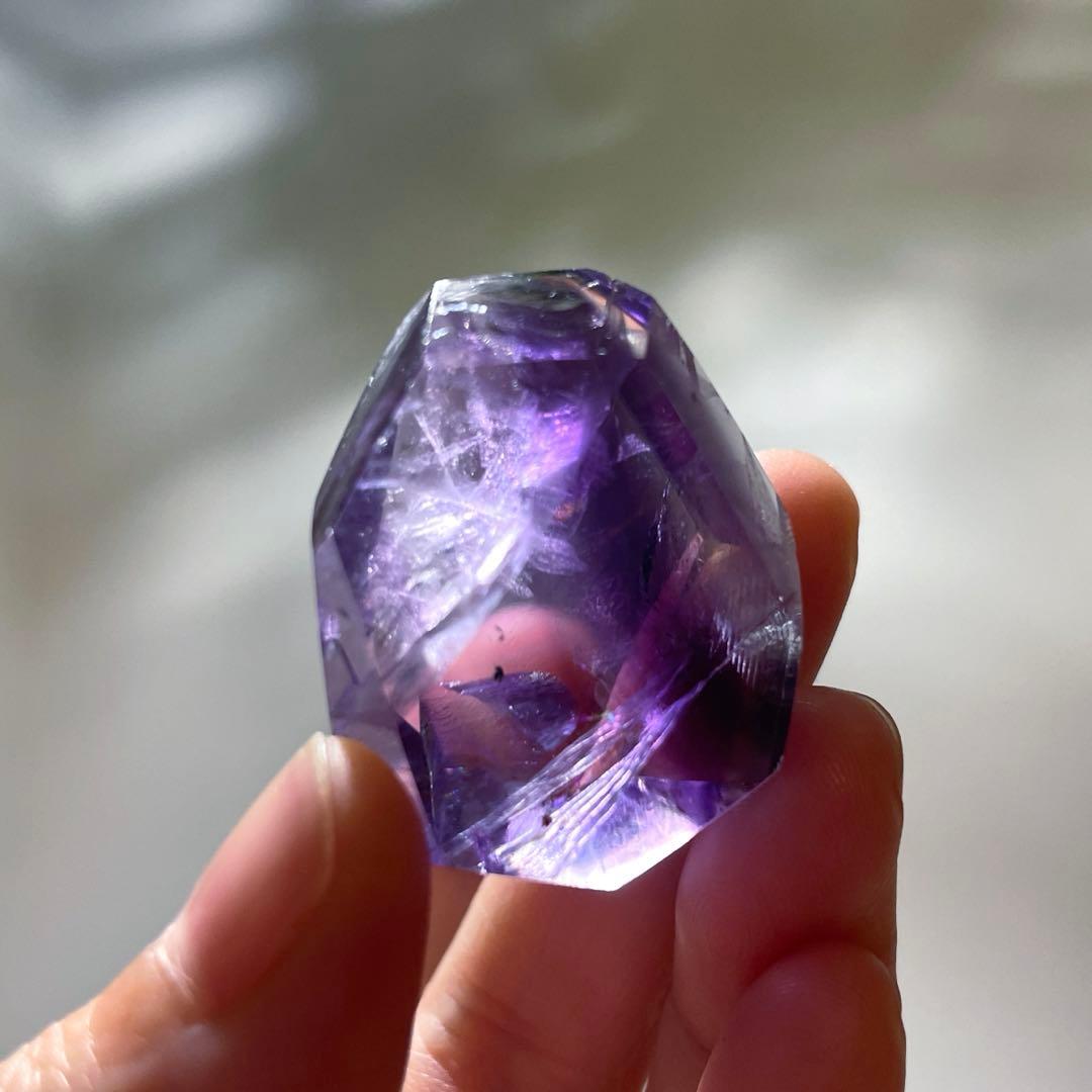 アメシスト　虹　ファントム　ロマネサイト　フリーフォーム　3.4㎝　高品質