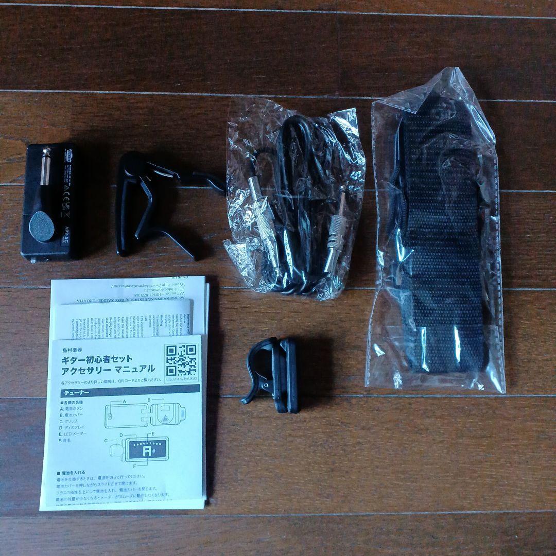 【バッカス】　ブラック ソリッドボディ エレキギター　ソフトケース他付属品