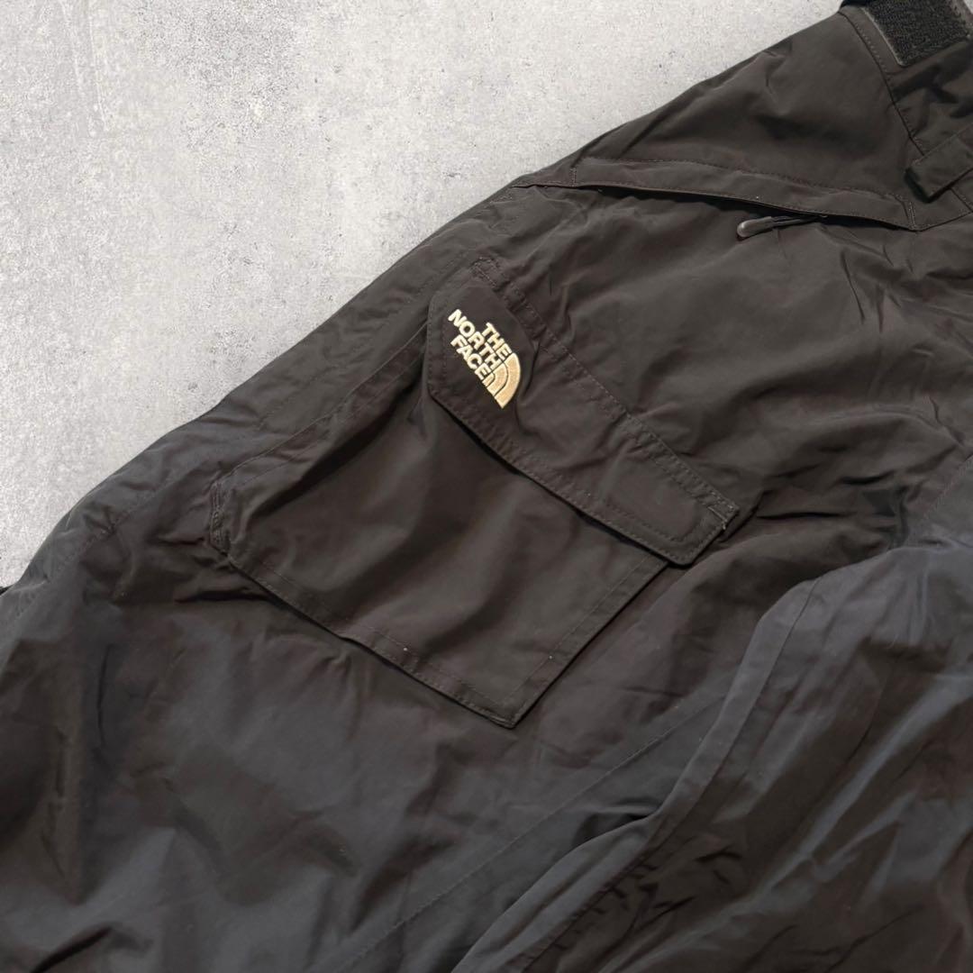 【ザ・ノースフェイス】スキー　スノボーパンツ　L 黒　ハイベント　刺繍ロゴ k