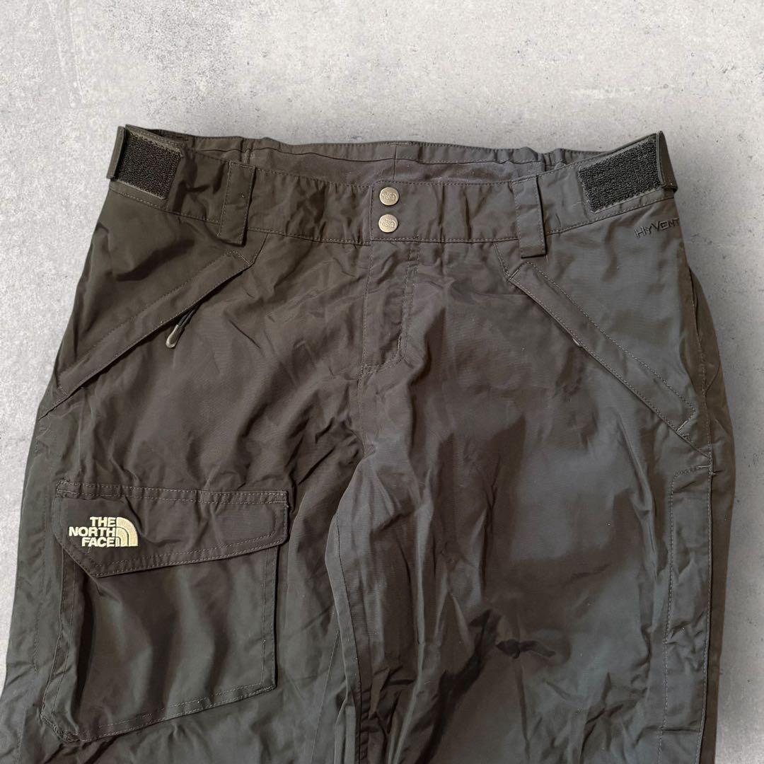 【ザ・ノースフェイス】スキー　スノボーパンツ　L 黒　ハイベント　刺繍ロゴ k