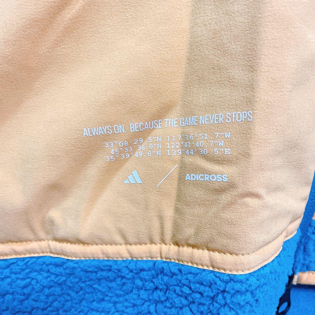 adidas ADICROSS パテッド ボアフリースベスト Lサイズ