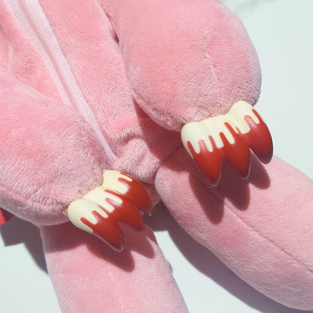 ♩*様 チャックスGP SL脱グル〜ミ〜咬筋力じまんポーチ ぬいぐるみ 【ピンク