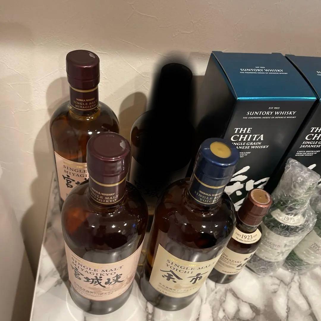サントリー 山崎 知多 白州 ニッカ 宮城峡 余市　合計９本セット