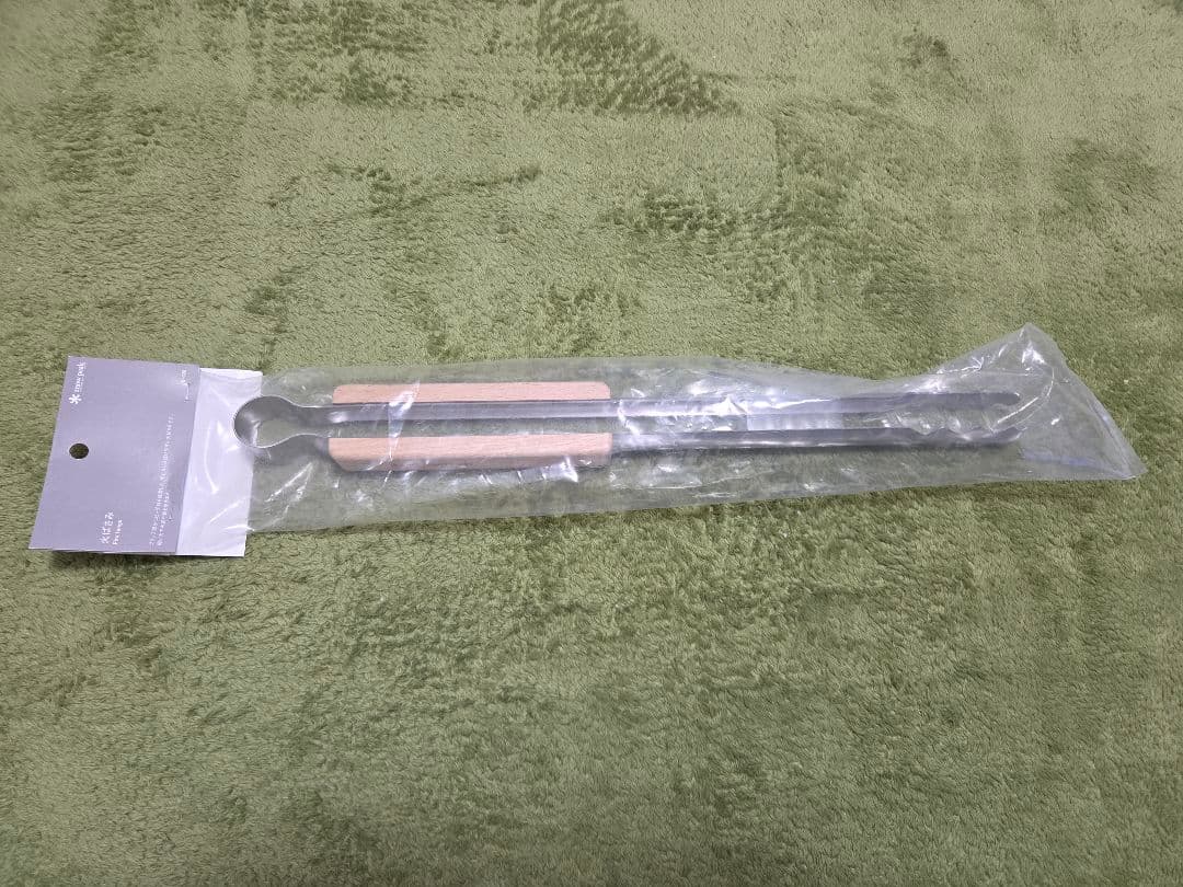 スノーピーク　未使用　焚火台Lスターターセット、火ばさみ、炭床Pro（L）セット