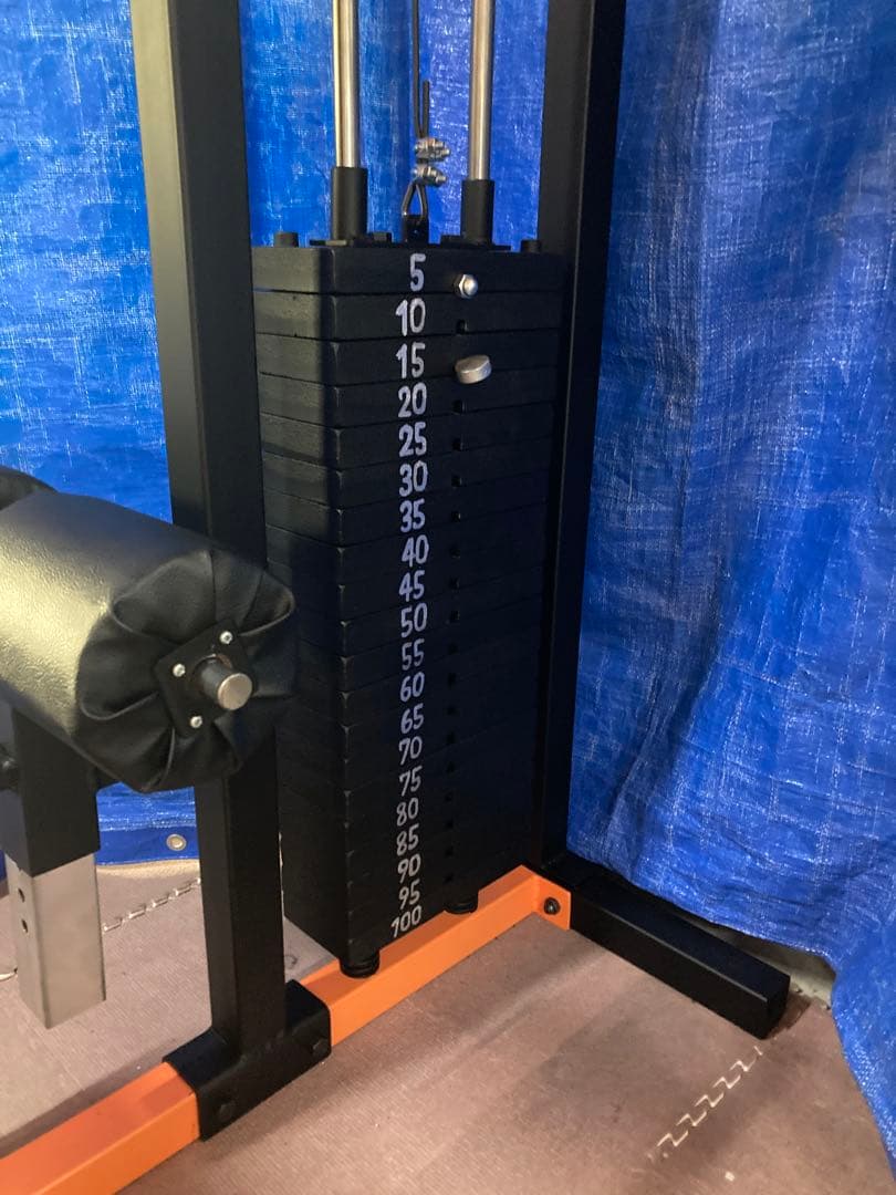 GENKI製　ラットマシン&ロープーリーマシン　100kg　ストレートバー型