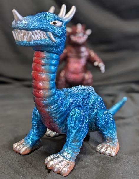 ゼロン＆ミドロン（マスダヤ復刻）「スペクトルマン」登場怪獣ソフビ２体セット