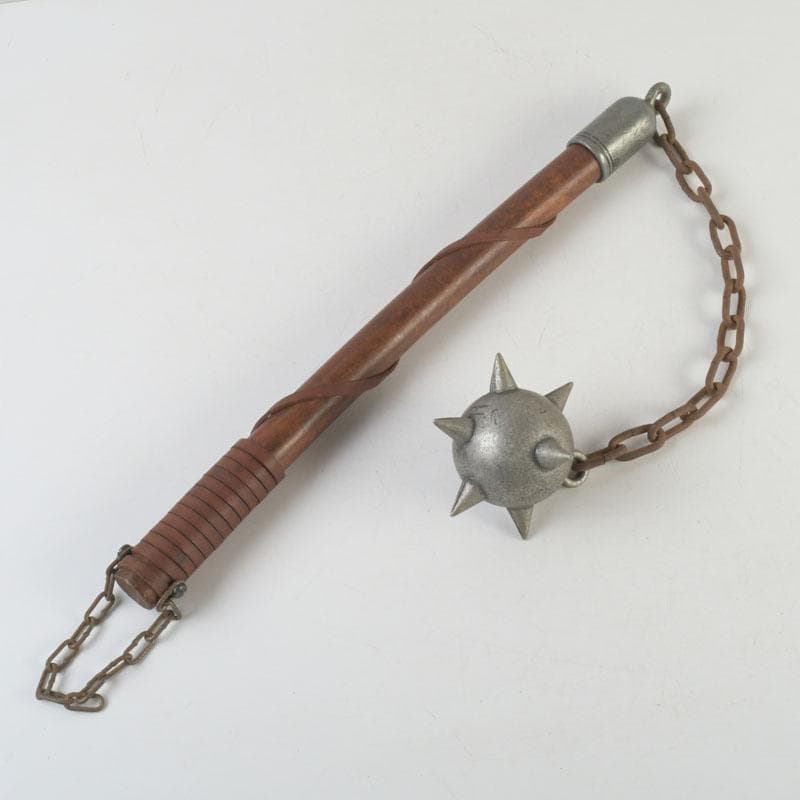 アンティーク　銅製　武具　モーニングスター　朝星棒　装飾品　N　9360
