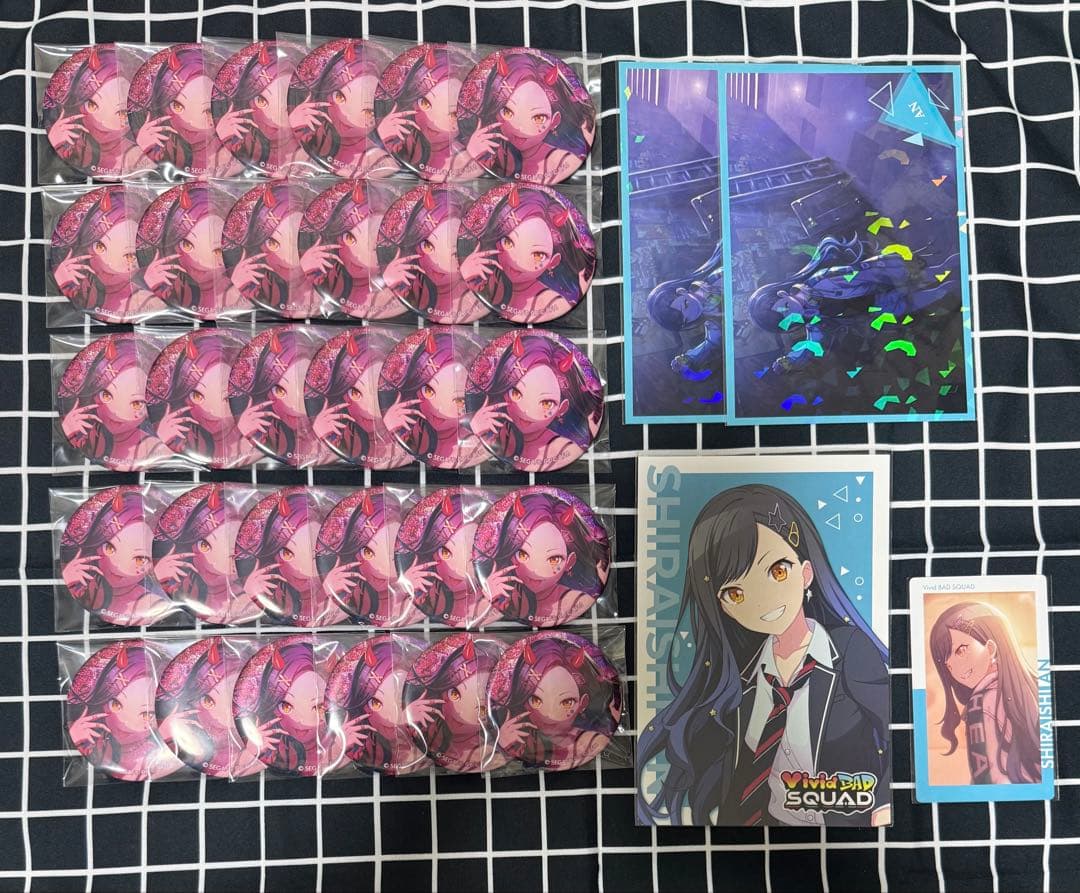 プロセカ グリッター缶バッジ 5a 白石杏 30点セット